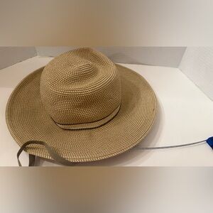 Sun hat with cords By Solar Escape sun hat 14 inch brim